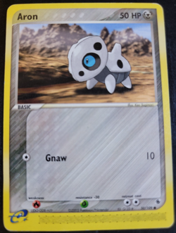 Aron # 50/109 EX: Ruby & Sapphire Set Pokemon TCG Game Trading Cards HP - Image 1