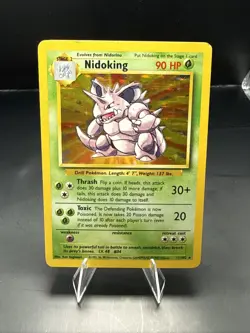 Pokemon TCG Nidoking Base Set Holo Unlimited Rare Card 11/102 - Image 1