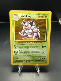 Pokemon TCG Nidoking Base Set Holo Unlimited Rare Card 11/102 - Image 2