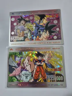 Dragon ball z jumbo big card Odenya part.2 Box Set A+B Gold/Silver Foil 8 cards - Image 5