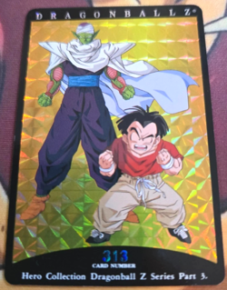1995 VTG. Dragon Ball Z Hero Collection Series 3 Prism Card #313 NMMT FREE SHIP - Image 1