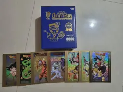 Dragon ball z jumbo big card odenya part2 complete Secret Platinum Holo 7 cards - Image 1