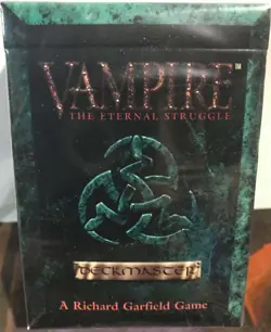 Vampire The Eternal Struggle Deckmaster Starter Deck Jyhad Card Game Sealed OOP - Image 1