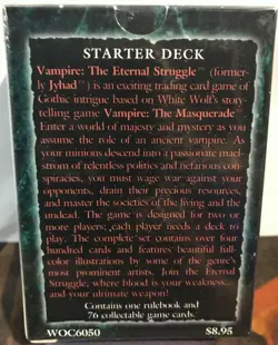 Vampire The Eternal Struggle Deckmaster Starter Deck Jyhad Card Game Sealed OOP - Image 2