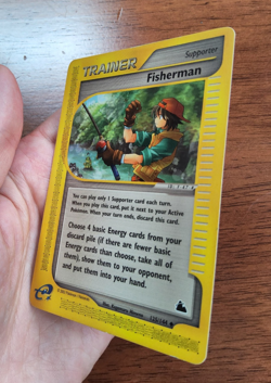 Pokemon TCG Supporter Fisherman Skyridge e-card 125/144 uncommon 2003 LP - Image 4