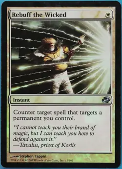 Rebuff the Wicked FOIL Planar Chaos PLD White Uncommon CARD (520463) ABUGames - Image 1