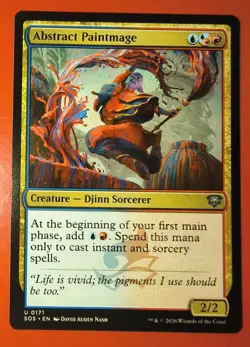 MTG, ABSTRACT PAINTMAGE, UNCOMMON, 0171, REGULAR FINISH, NM, SOS - Image 1