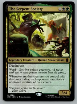 The Serpent Society 226 Rare Marvel Super Heroes Magic: The Gathering Foil NM - Image 1