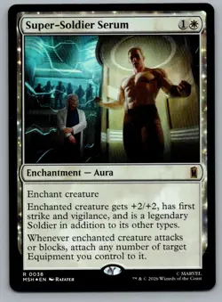 Super-Soldier Serum 38 Rare Marvel Super Heroes Magic: The Gathering Foil NM - Image 1