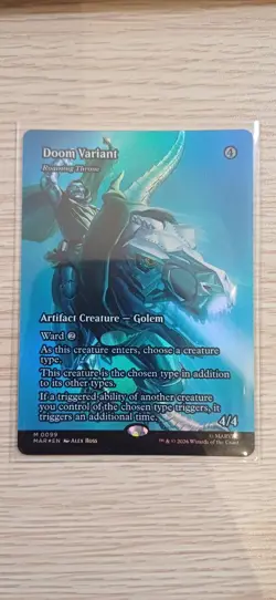 Doom Variant | Foil | Borderless | MTG | MSH | Near Mint | English EN - Image 1