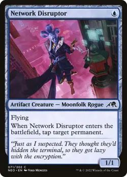 NM Foil - Network Disruptor [NEO - 71] Kamigawa: Neon Dynasty - Image 1