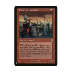 WotC MtG The List Dwarven Recruiter (U) NM - Image 1