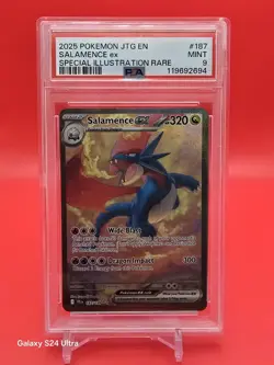 Pokemon TCG Salamence EX Full Art Card Journey Together 187/159 Mint PSA 9 - Image 1