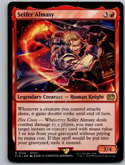 Seifer Almasy 156 Rare FINAL FANTASY Magic: The Gathering Near Mint - Image 1