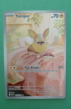 Pokemon Phantasmal Flames 099/094 Yamper Illustration Rare - Image 1