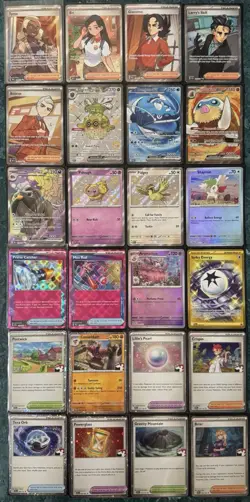 POKEMON FULL ART TRAINER ERI GOLD SECRET RARE EX SHINY PRIZE PACK HOLO CARD LOT - Image 1