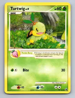 Turtwig 78/100 Common Majestic Dawn Pokemon - Image 1