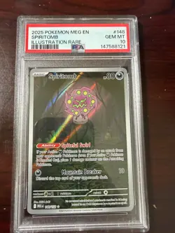 Spiritomb 148/132 Illustration Rare - GEM MINT PSA 10 Pokemon Mega Evolution - Image 1