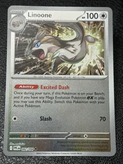Linoone 082/094 - Reverse Holo - Pokemon TCG: Phantasmal Flames - NM - Image 1