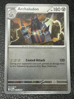 Archaludon 075/094 - Reverse Holo - Pokemon TCG: Phantasmal Flames - NM - Image 1