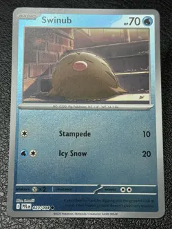 Swinub 023/094 - Reverse Holo - Pokemon TCG: Phantasmal Flames - NM - Image 1
