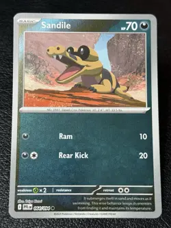 Sandile 064/094 - Reverse Holo - Pokemon TCG: Phantasmal Flames - NM - Image 1