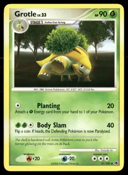 Grotle 37/100 Uncommon Majestic Dawn Pokemon MP - Image 1