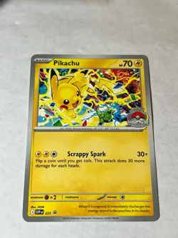 Pikachu (World Championship 2025) 225 Promo Scarlet & Violet Promo Pokemon NM - Image 1