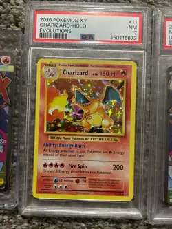 Pokemon Charizard 11/108 XY Evolutions Holo PSA 7 - Image 3