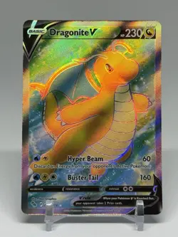 2022 Dragonite V 076/078 Full Art Ultra Rare Pokemon GO Holo NM Pokemon - Image 1