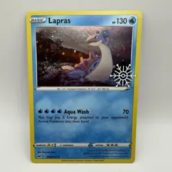 Pokemon TCG Crazy Swirl! Lapras Holiday Calendar Card 048/202 Stamped Promo NM - Image 1
