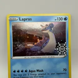 Pokemon TCG Crazy Swirl! Lapras Holiday Calendar Card 048/202 Stamped Promo NM - Image 3