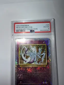 Pokemon Mewtwo 2002 Reverse Foil Legendary Collection #29 PSA 4 VG-EX - Image 3
