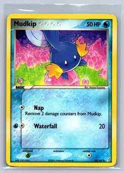 Mudkip 58/100 Common Crystal Guardians Pokemon Lightly Played - Image 1
