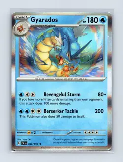 Gyarados 043/193 Rare Paldea Evolved Pokemon Holo Lightly Played - Image 1