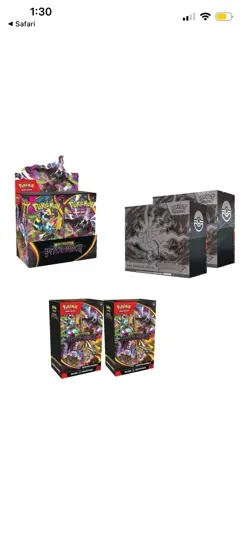 Pitch Black Pokemon Center ETB 2x + Booster Box + Booster Bundle 2x PRESALE 7/17 - Image 1