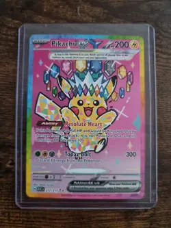 Pokemon TCG Pikachu EX 277/217 Ascended Hero’s Pack Fresh Mint Condition - Image 1