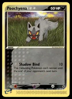 EX-NM Ruby and Sapphire Poochyena Common 65/109 2003 Pokemon TCG - Image 1