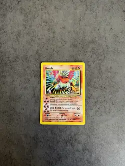 Ho-Oh Holo Rare – 2001 Pokemon Neo Revelation #7/64 (Unlimited Edition) – MP - Image 1