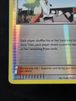 N Supporter BW100 Black & White Holo Promo League Stamped Pokemon - Image 2