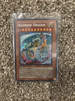Yu-Gi-Oh Rainbow Dragon TAEV-EN006 Secret Rare 1st Edition 2007 - Image 1