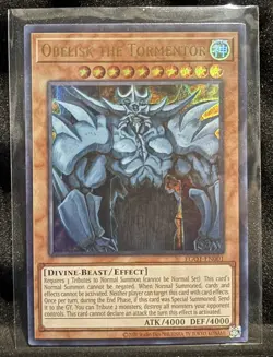 Obelisk the Tormentor EGO1-EN001 Egyptian Yu-Gi-Oh Unlimited LP - Image 1
