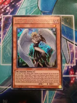 Yugioh Destiny HERO - Dark Angel DESO-EN005 1ST ED NM SECRET - Image 1