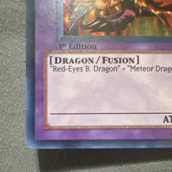 Konami Yu-Gi-Oh! Meteor B. Dragon PRC1-EN004 Super Rare Holo 1st Ed EN - Image 2