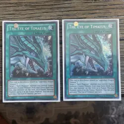 Konami Yu-Gi-Oh! The Eye of Timaeus DRLG-EN005 Dragons of Legend 1st Secret - Image 1