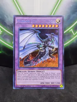 Yugioh Mirror Force Dragon DRL2-EN005 Secret Rare 1st Edition NM - Image 1
