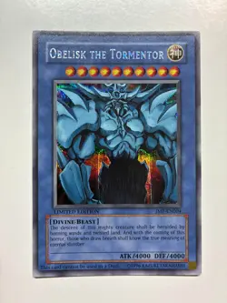 USA Seller Yugioh Obelisk The Tormentor JMP-EN004 Prismatic Secret Rare VLP - Image 1