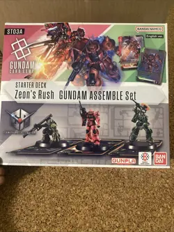 Gundam Card Game ST03A Zeon's Rush Assemble Set Starter Deck ENGLISH - Image 1