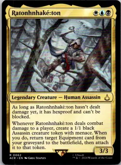 Magic the Gathering HP Ratonhnhake:ton Assassin's Creed MTG Free Shipping! - Image 1