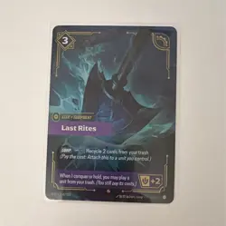 League of Legends Last Rites Equipment Card 3 Cost 150/221 English - Image 1
